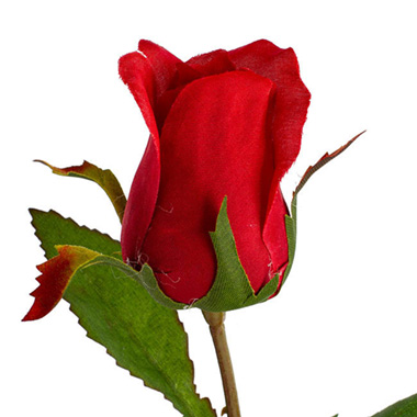 Artificial Roses - Siena Silk Rose Bud Red (66cmH)