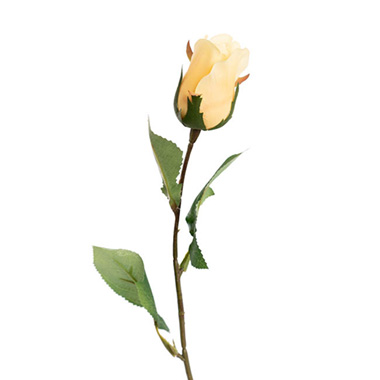 Siena Silk Rose Bud Soft Yellow (66cmH)