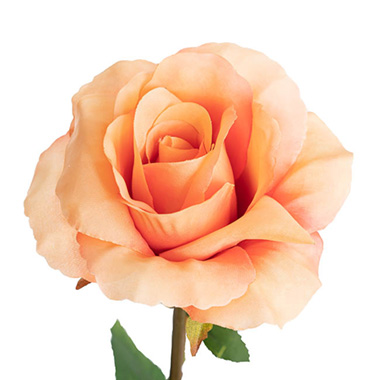 Artificial Roses - Siena Silk Rose Open Peach (67cmH)