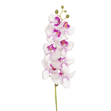 Artificial Orchids - Phalaenopsis Orchid Real Touch 8 Flowers Pink (97cmH)