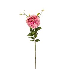 Artificial Roses - English Rose Spray Pink (76cmH)