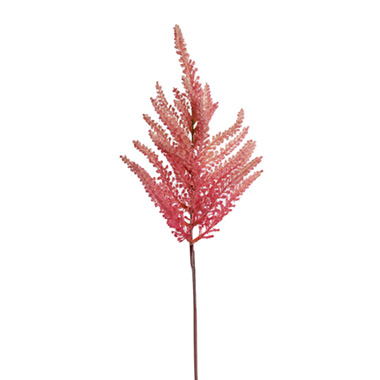 Artificial Dried Leaves - Fern Spray Gradation Dusty Pink (71cmH)