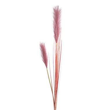 Artificial Dried Leaves - Pampas Grass Spray Dusty Purple (137cm)