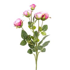 Tea Rose Spray 5 Heads Pink (65cm)