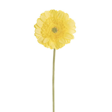 Artificial Gerberas - Gerbera Revolution Stem Yellow (13cmDx65cmH)