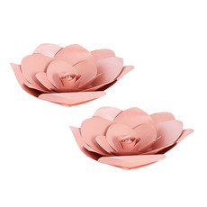 Flower Heads - Rose Paper Wall Flower Blush Pink (50cmD)