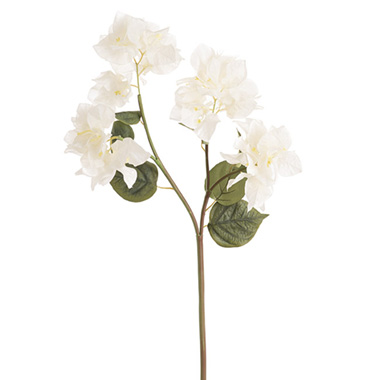 Other Artificial Flowers - Bougainvillea Spray White (70cmH)