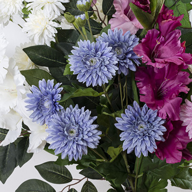 Chrysanthemum x 7 Head Spray Soft Blue (83cmH)