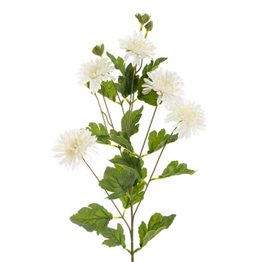 Other Artificial Flowers - Chrysanthemum x 7 Head Spray White (83cmH)