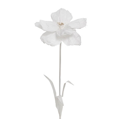 Artificial Paper Flowers - Giant Paper Flower Event Cosmos Stem White (50cmDx120cmH)