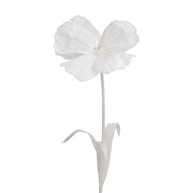 Artificial Paper Flowers - Giant Paper Flower Event Cosmos Stem White (40cmDx95cmH)