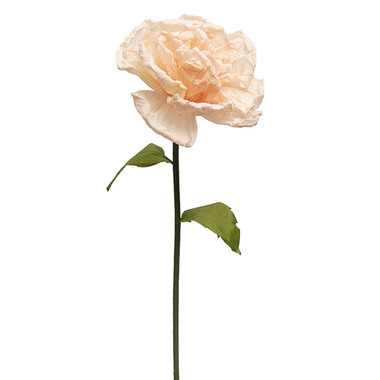 Artificial Paper Flowers - Large Paper Flower Rose Stem Nude (30cmDx125cmH)