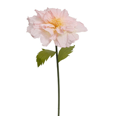 Artificial Paper Flowers - Giant Paper Flower Anemone Stem Yellow Pink (45cmDx120cmH)