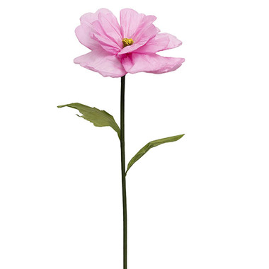 Artificial Paper Flowers - Giant Paper Flower USA Pillar Rose Stem Mauve (40cmDx120cmH)