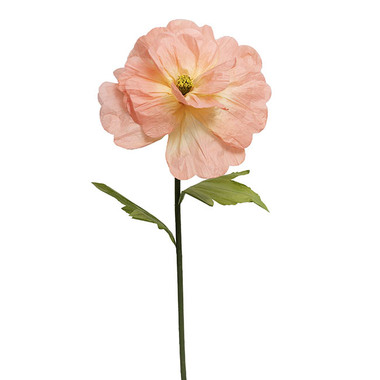 Artificial Paper Flowers - Giant Paper Flower USA Pillar Rose Stem Peach (40cmDx120cmH)