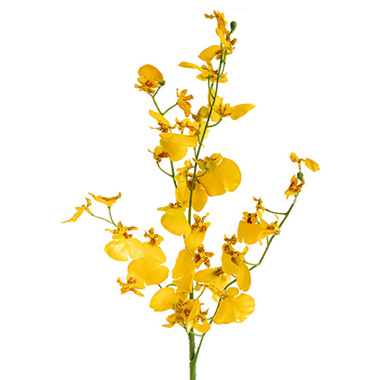 Artificial Orchids - Dancing Lady Orchid Bright Yellow (92cmH)