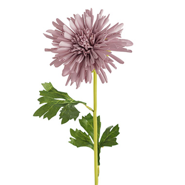 Other Artificial Flowers - Chrysanthemum Symphony Stem Dusty Soft Purple (12cmDx65cmH)