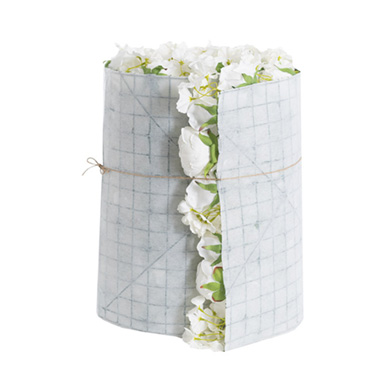 Rose Peony Hydrangea Flower Wall Roll White (200x52cmH)