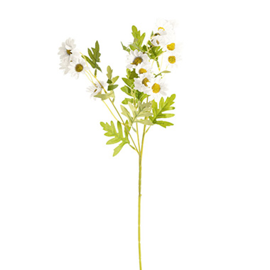 Artificial Daisies - Daisy Spray 15x Flowers White (3.5cmDx63cmH)