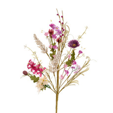 Other Artificial Flowers - Field Flower Spray Purple & Violet (50cmH)