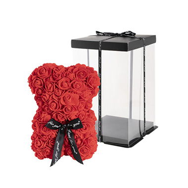 Rose Bears - Rose Bear Tiffany Red (25cmH)