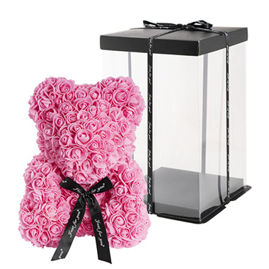 Artificial Roses - Rose Bear Tiffany Large Pink (35cmH)