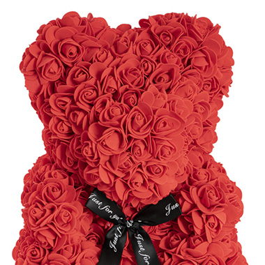 Rose Bear Tiffany Large Red (35cmH)