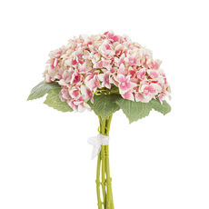 Artificial Hydrangea Bouquets - Mini Hydrangea Elizabeth Bouquet Hot Pink (32cmH)