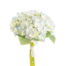 Artificial Hydrangea Bouquets - Mini Hydrangea Elizabeth Bouquet Soft Blue & Violet (32cmH)