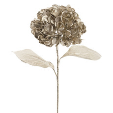 Artificial Metallic Flowers - Grand Hydrangea Metallic Champagne (63.5cmH)