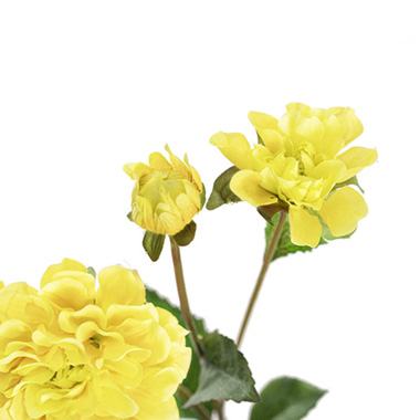 Barla Zinnia Spray Soft Yellow (67cmH)