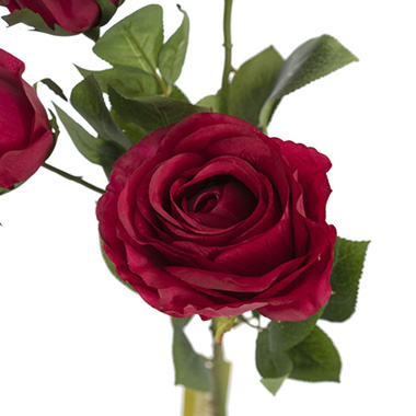 Gardenia Rose Spray Dark Red (78cmH)
