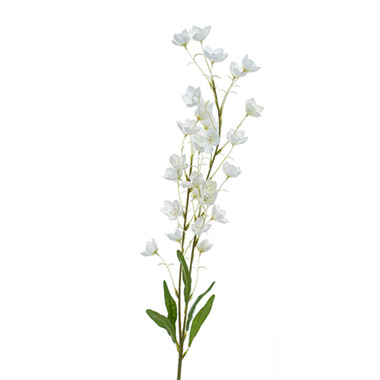 Other Artificial Flowers - Bellflower Spray White (94cmH)