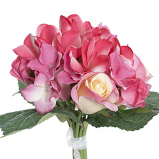 Frangipani Rose Bouquet Hot Pink (28cmH)