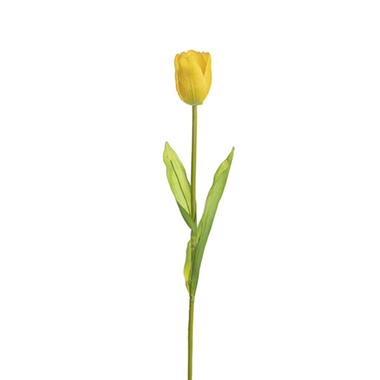 Artificial Tulips - Tulip Single Stem Yellow (58cmH)
