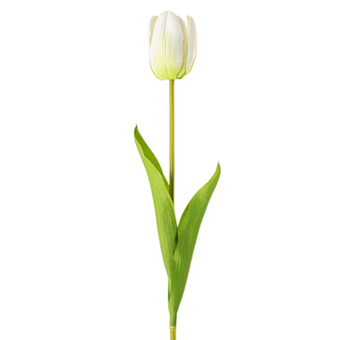 Artificial Tulips - Real Look Tulip White (6cmDx63cmH)