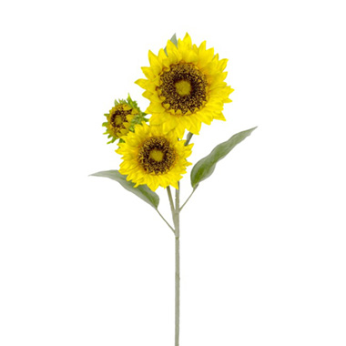 Artificial Sunflowers - Sunflower Spray Yellow (88cmH)