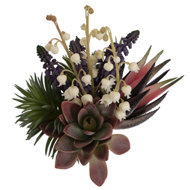 Artificial Mixed Succulent Bouquet Multi (25cmH)