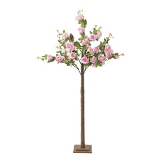 Artificial Trees - Artificial Rose Tree Soft Pink (70cmDx180cmH)