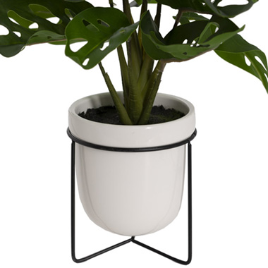 Real Touch Monstera Friedrichsthalii Pot Plant Green (33cmH)