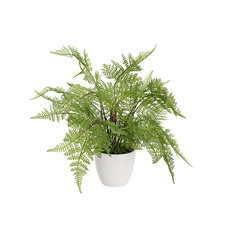Artificial Plants - Artificial Potted Fern Bush Green (35cmH)
