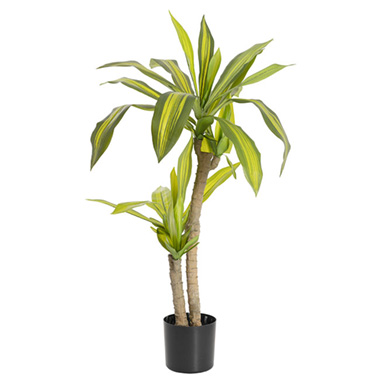 Artificial Indoor Trees - Artificial Potted Dracaena Tree Green (85cmH)