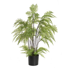 Artificial Plants - Artificial Fern Bush Pot Plant Green (90cmH)