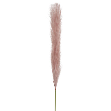 Artificial Dried Leaves - Single Stem Pampas Spray Dusty Pink (70cmH)