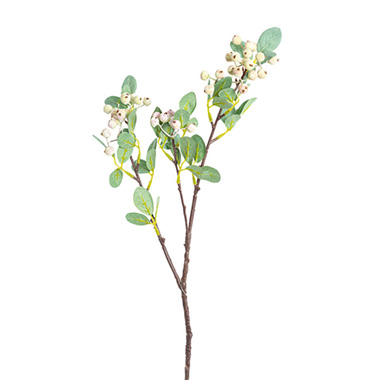 Artificial Leaves - Eucalyptus White Gumnut Spray Green (62cmH)