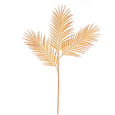 Artificial Dried Leaves - Palm Leaf Spray Orange (95cmH)