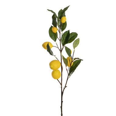 Artificial Berries - Lemon Branch Spray Yellow (89cmH)