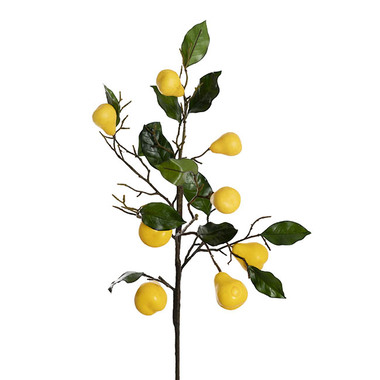 Artificial Berries - Pear Branch Spray Yellow (70cmH)
