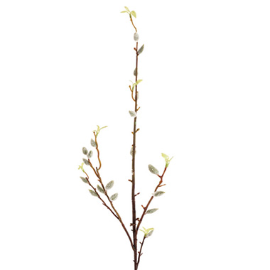 Artificial Branches - Artificial Pussy Willow Long Stem Spray Brown (103cmH)