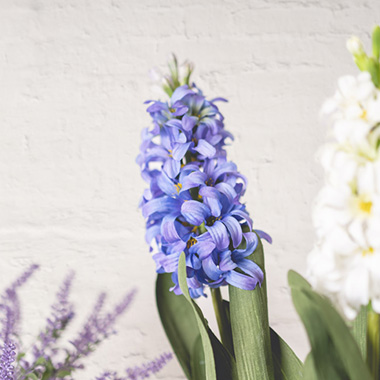 Hyacinth Flower Spray French Blue (44cmH)